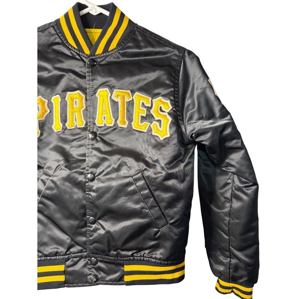 VTG Dimond Collection Pittsburg Pirates Boys Small Quilted Varsity Bomber Jacket